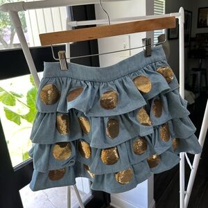 Queen of Sparkles denim skort